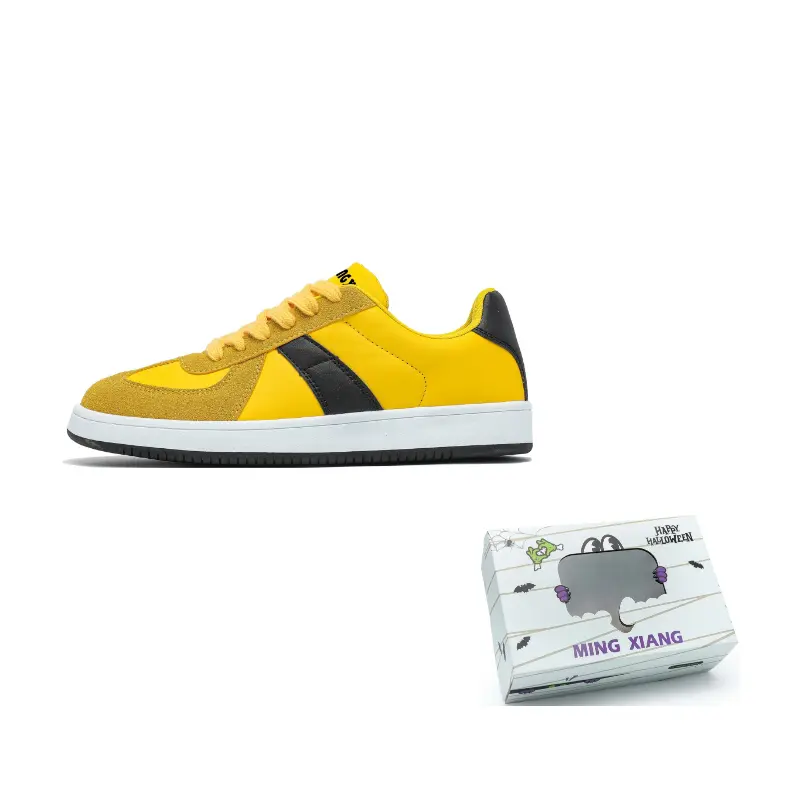 

Singing Износостойкие и легкие низкие скейтерские кроссовки унисекс желтые, цвет Yellow