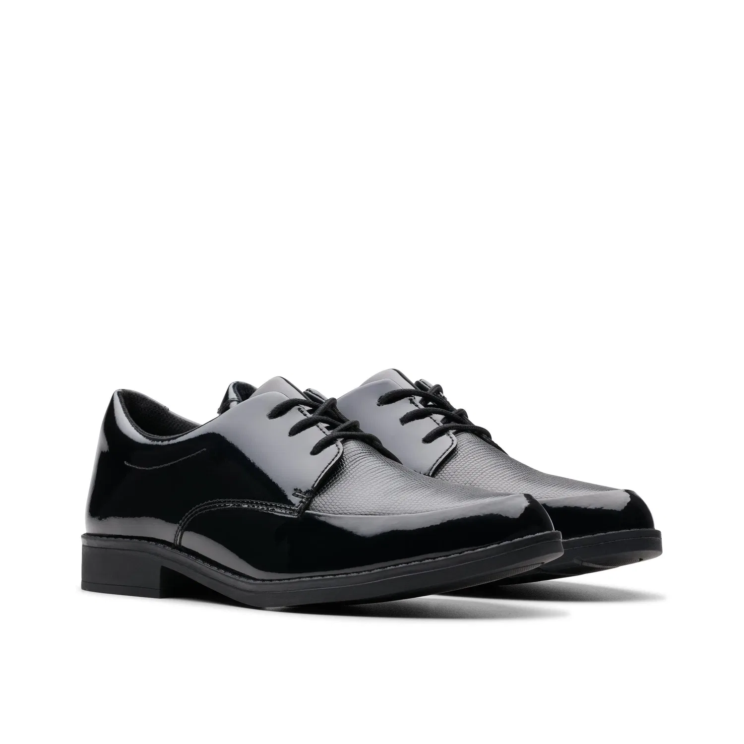 Туфли Clarks Aubrie Dress кожаные черные для девочек — фото 4