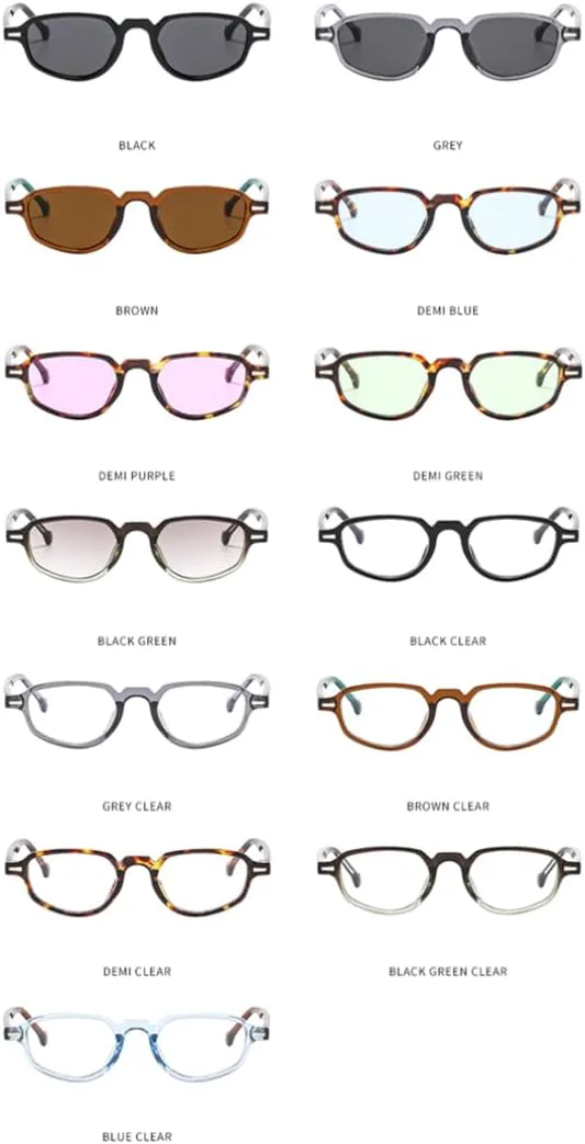 

Ретро-модные панк-солнцезащитные очки для женщин и мужчин, классические, с защитой от УФ-излучения UV400, для активного отдыха на природе VFDHN, Black Clear