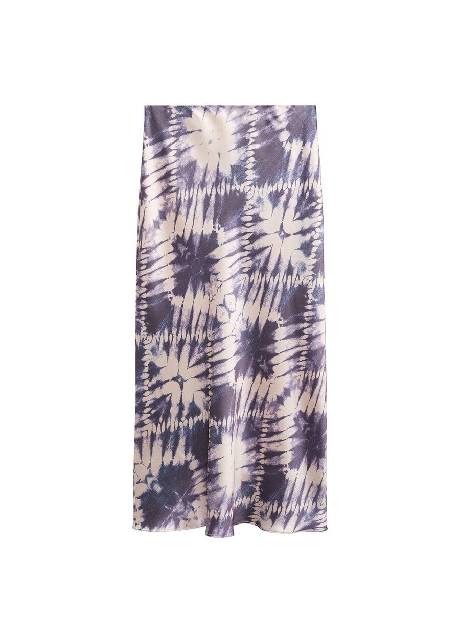 

Юбка миди MANGO Skirt Prisma, цвет plum/lavender