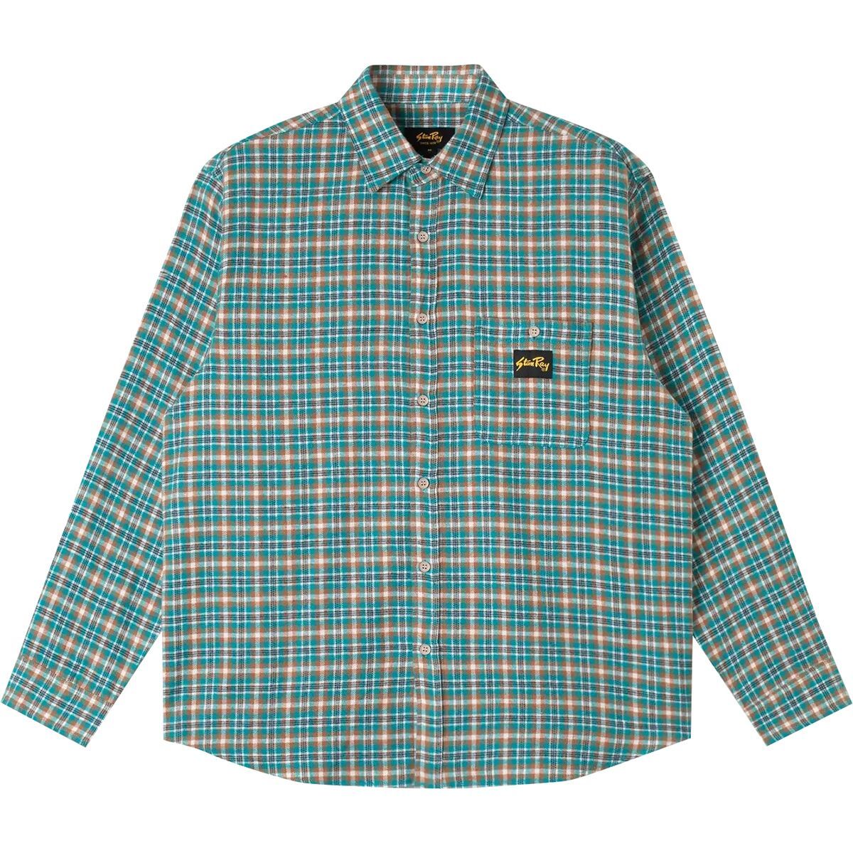 

Фланелевая рубашка Stan Ray, цвет aqua plaid