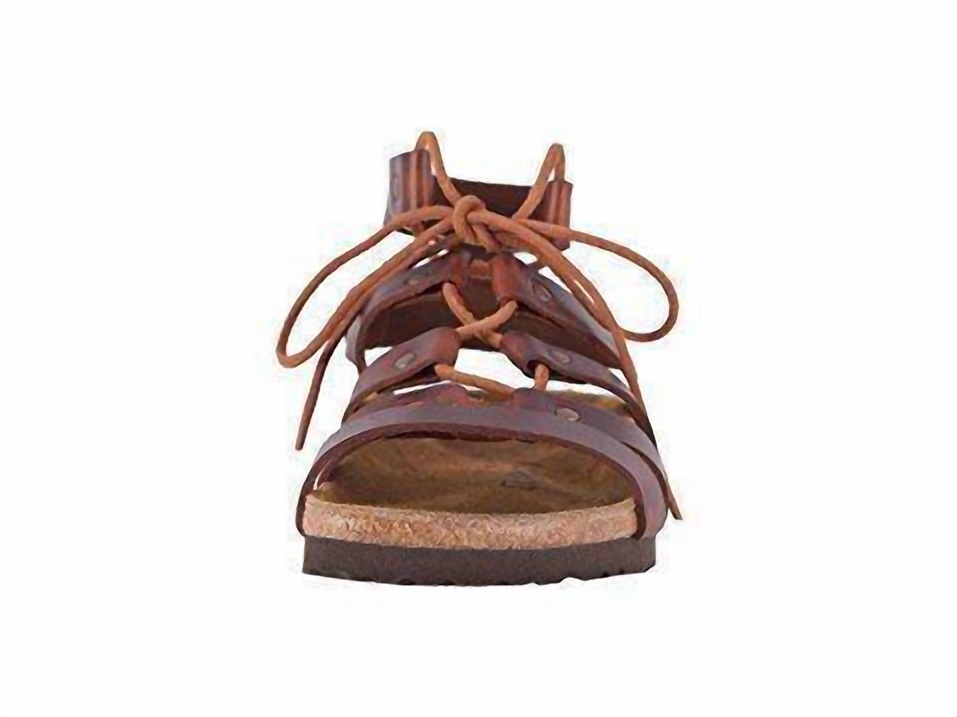 Женские кожаные сандалии Cleo коньячного цвета Birkenstock, Cognac — фото 4