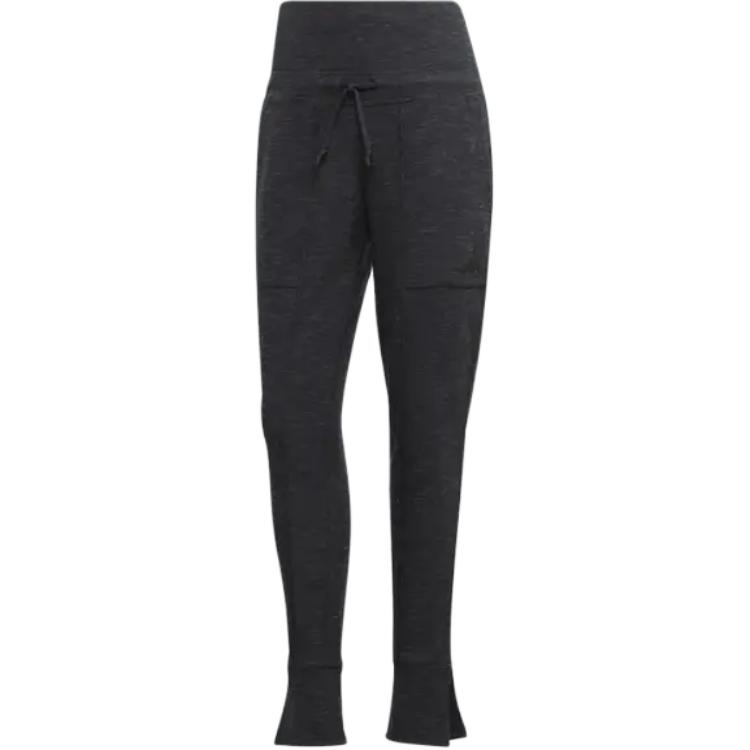 Adidas Высокие облегающие брюки Casual Pants Women's Black — фото 3