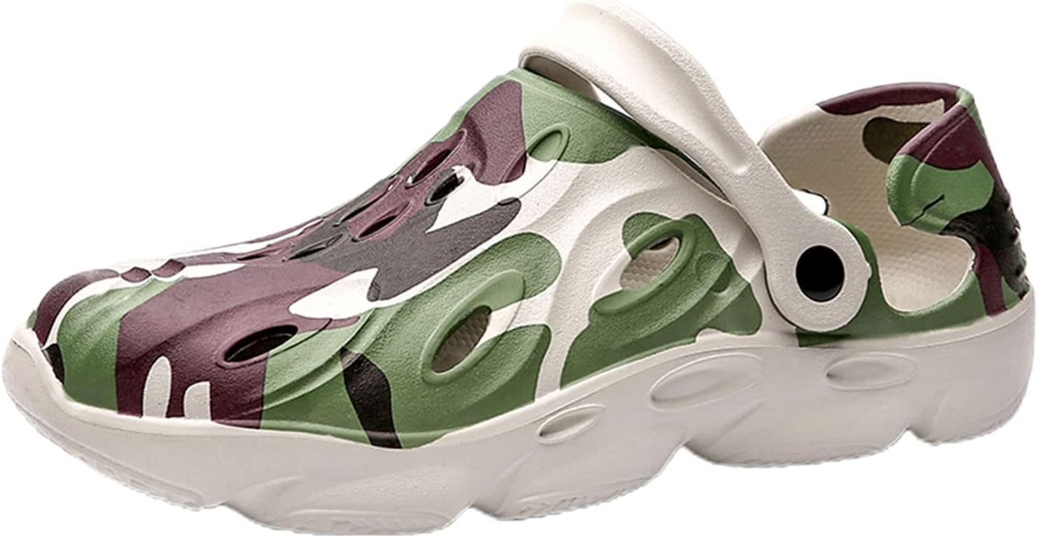 

Мужские сабо Meidiastra, удобные, дышащие, садовые сабо, противоскользящие пляжные сандалии, тапочки для прогулок, бежевый