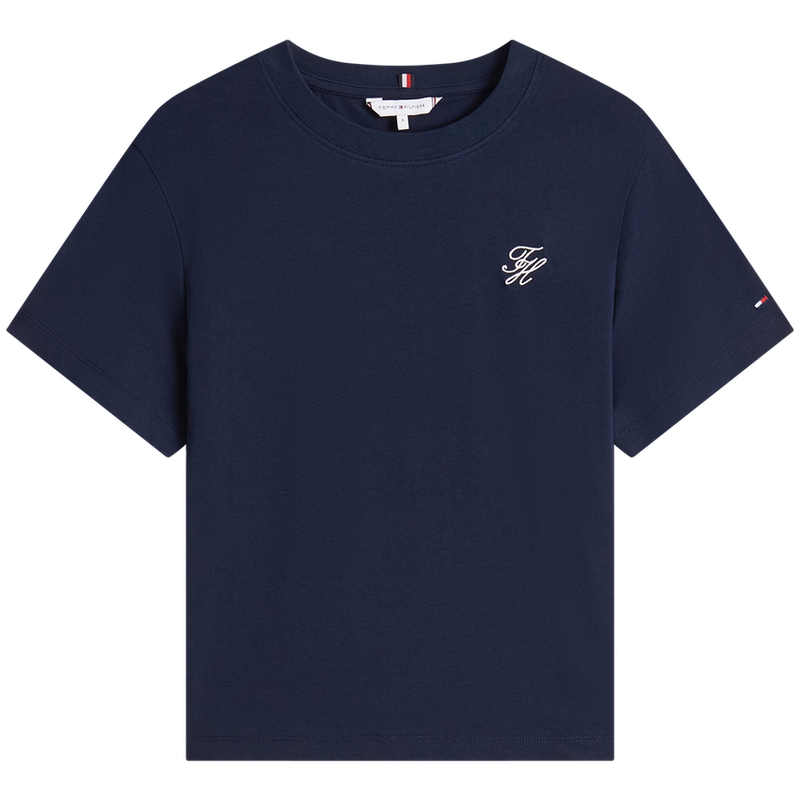 

Футболка Women's Crew Neck Moderate Others Tommy Hilfiger, темно-синий c1g