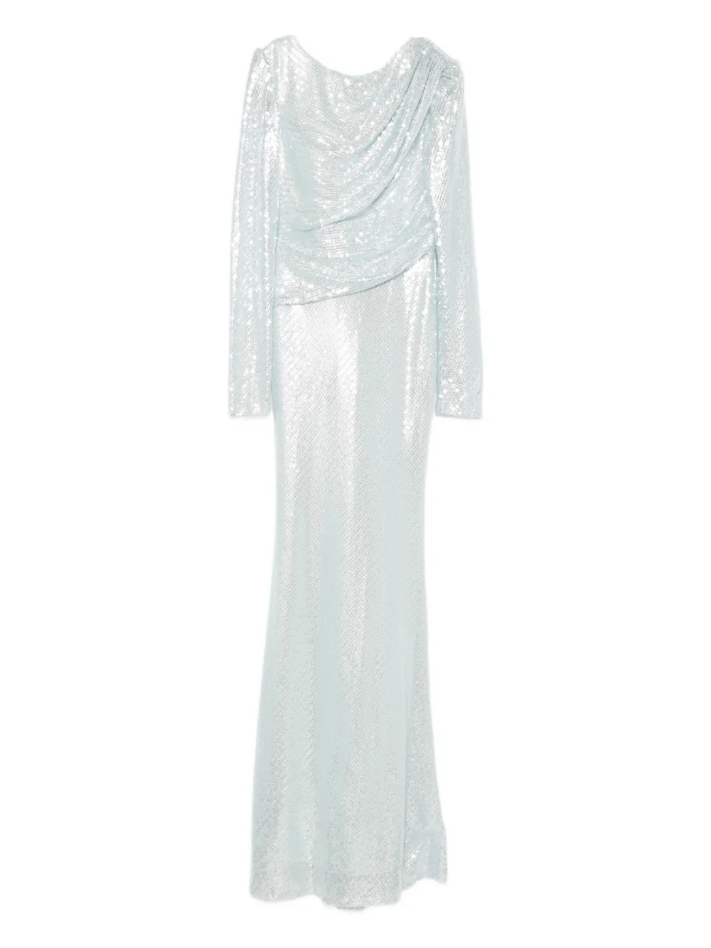 

Платье макси с драпировкой и пайетками Atu Body Couture, синий