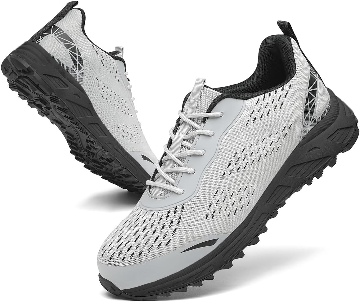 

Ботинки VikoViren с стальным носком для мужчин и женщин, удобные, легкие, защитные, противоскользящие, проколоустойчивые, неразрушимые строительные кроссовки со стальным носком, черный