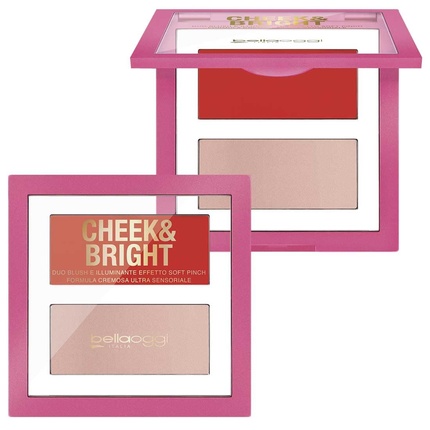 

Палитра кремовых румян и хайлайтера Cheek & Bright Koch Coral Bellaoggi