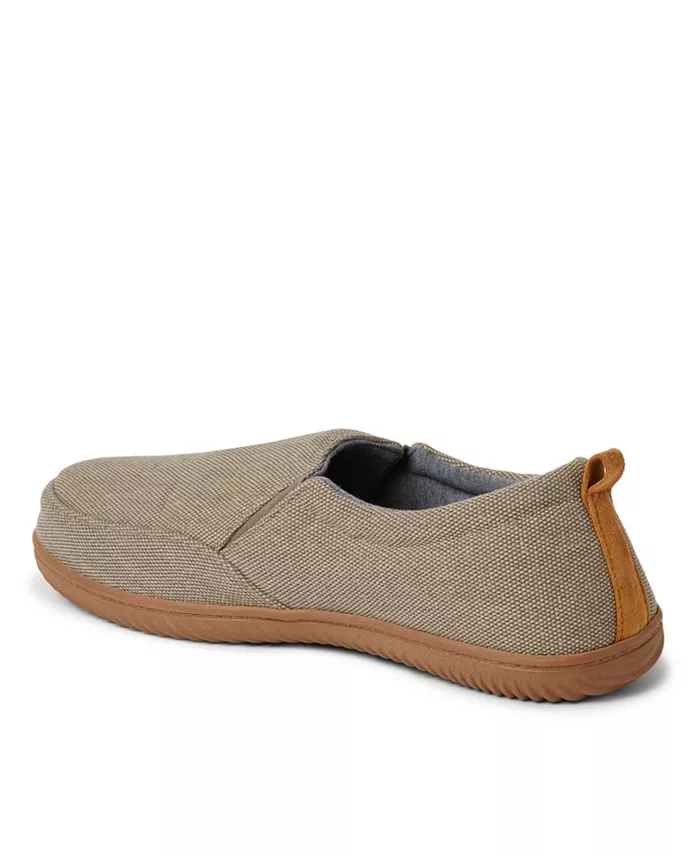 Мужские домашние тапочки Alpine от Men s Zurich с закрытым задником Dearfoams, коричневый/бежевый — фото 2