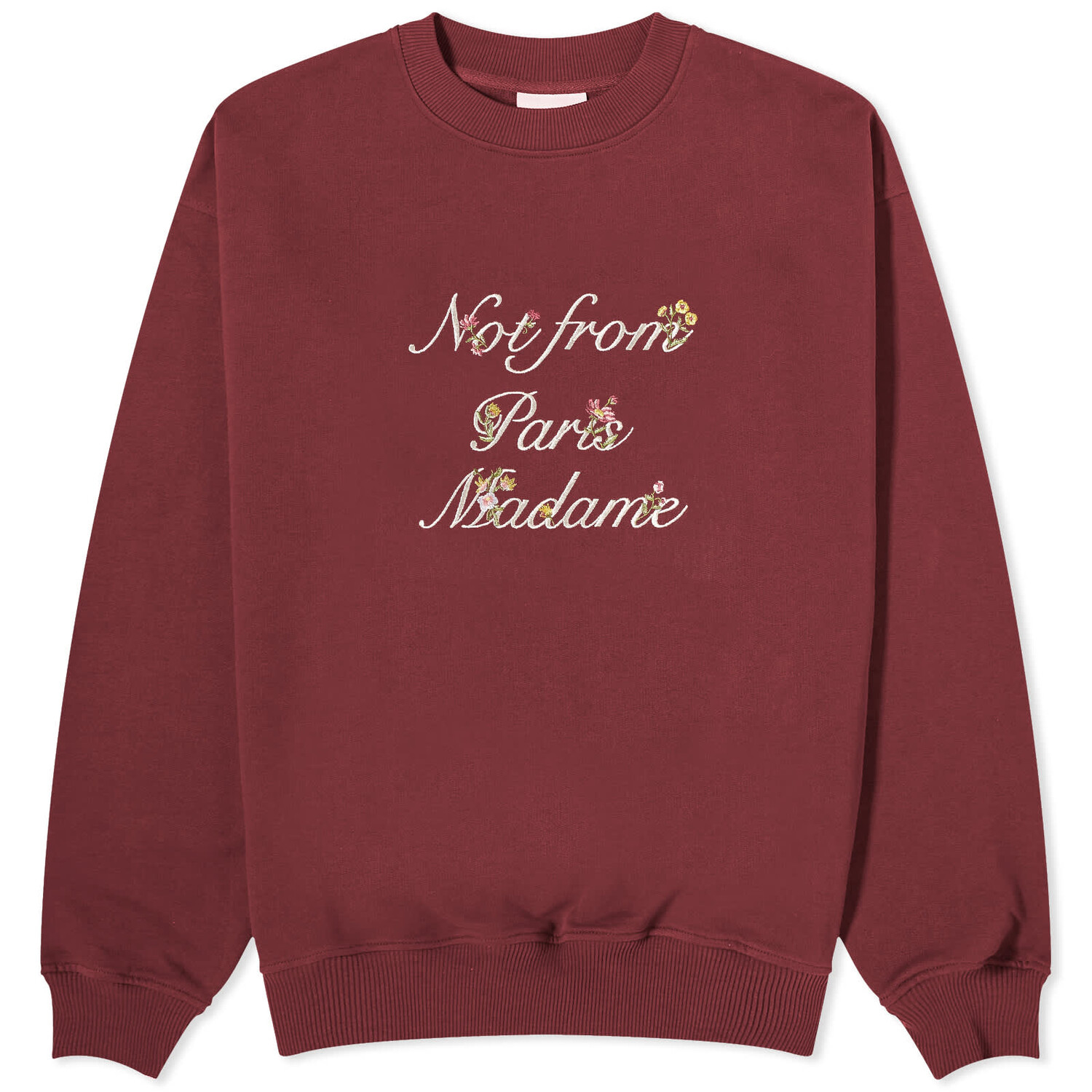 

Свитшот Drôle De Monsieur Presented By End. Embroidered, бордо