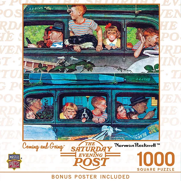 

Шедевры субботнего вечернего поста - пазл из 1000 деталей, который приходит и уходит Masterpieces Puzzles, multicolor