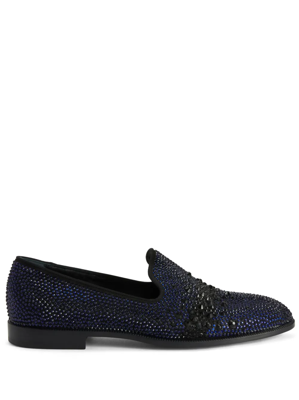 

Лоферы Marthinique с кристаллами Giuseppe Zanotti, синий