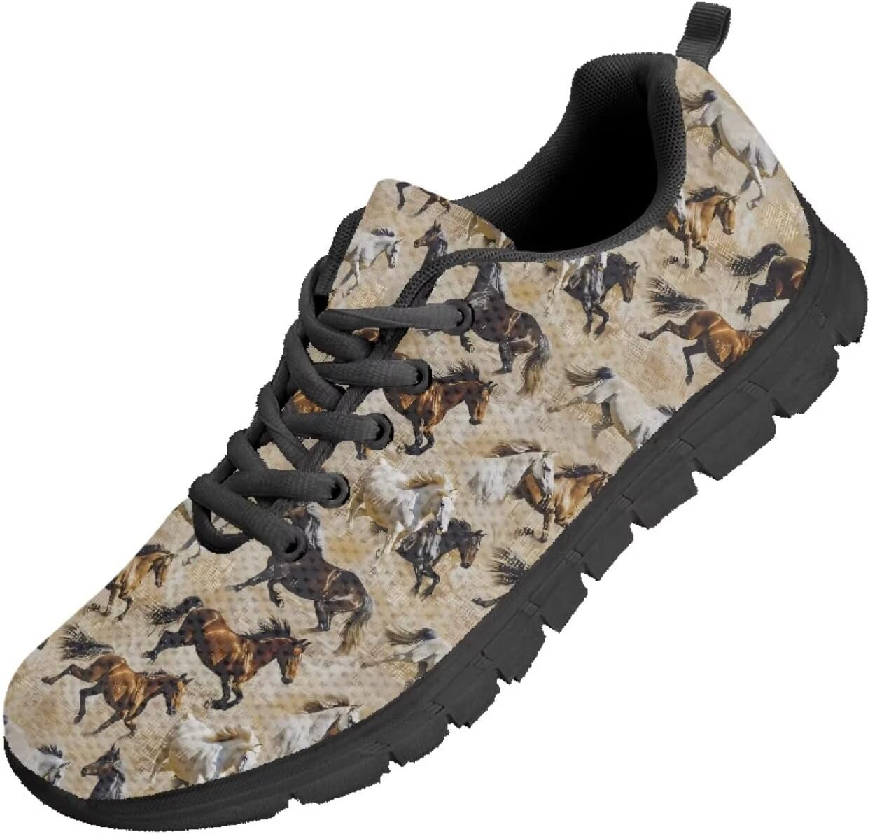 

Мужские кроссовки Funnydude Funny Print для прогулок, осенние, удобные, повседневные, нескользящие, Horse