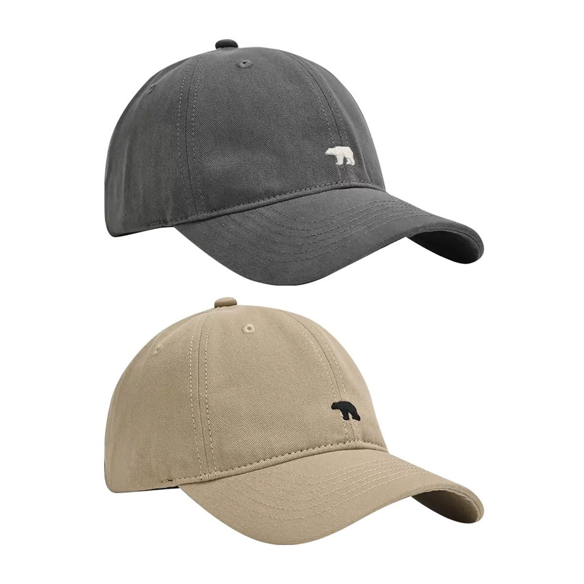 

CMFY Хлопковая бейсболка унисекс с полиэстером, Dark Gray+Khaki