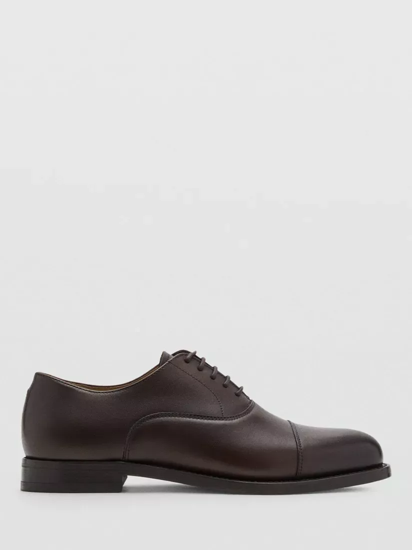 Туринские кожаные оксфордские туфли Mango, Brown