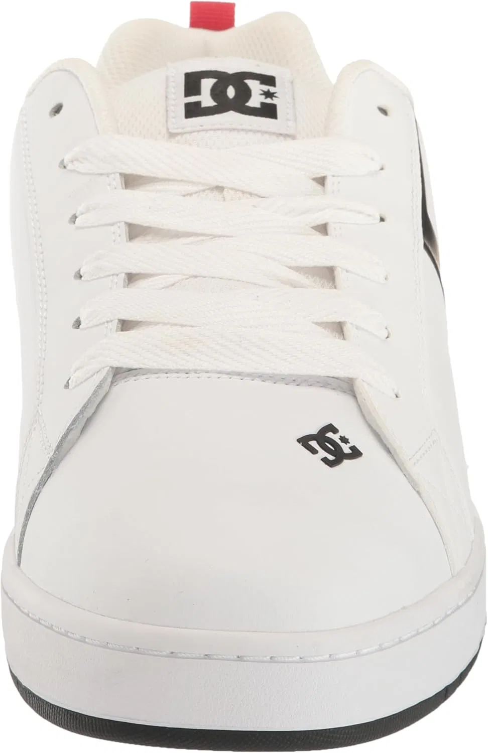 Мужские низкие скейтбордические кроссовки DC Court Graffik Sq DC Shoes, White Black Black — фото 2