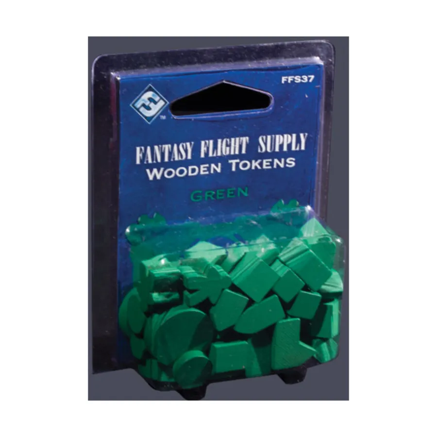 

Деревянные жетоны - зеленые, Fantasy Flight Supply - Gaming Counters & Tokens