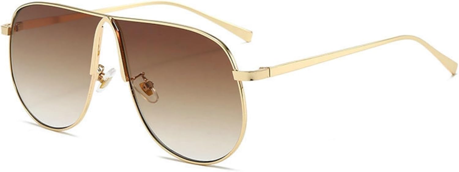 

Солнцезащитные очки Willochra в стиле ретро, ​​цельные, для женщин и мужчин, винтажная металлическая оправа, увеличенные очки-пилот с градиентным переходом, защита от УФ-излучения UV400, C4