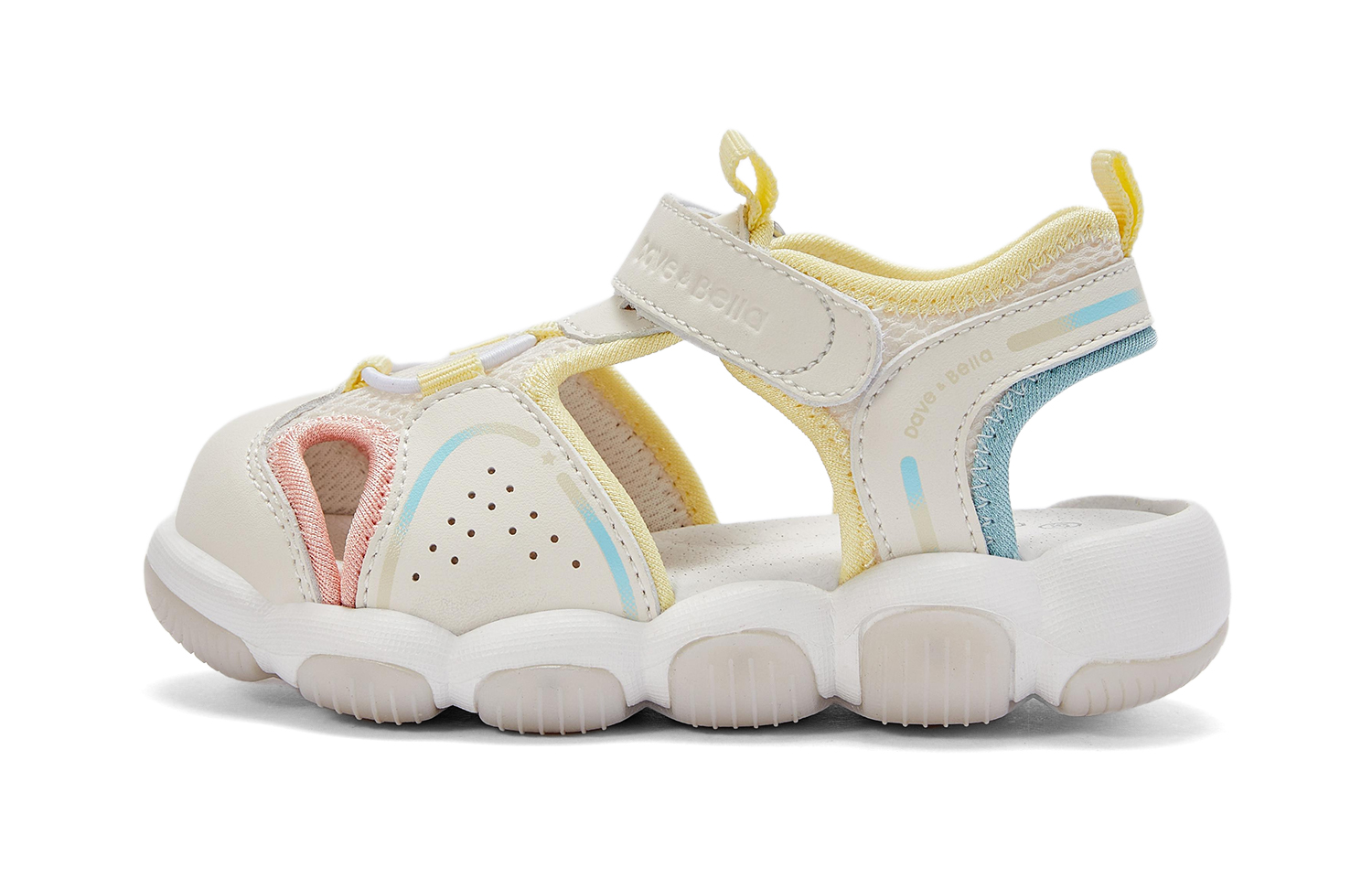 

Антискользящие амортизирующие легкие детские сандалии для детей от 3 до 7 лет DAVE&BELLA, бежевый