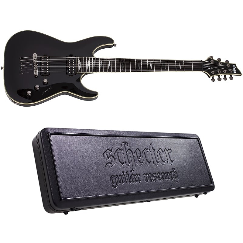 

Электрогитара Schecter C-7 Blackjack Gloss Black 7-String Electric Guitar + Hard Case