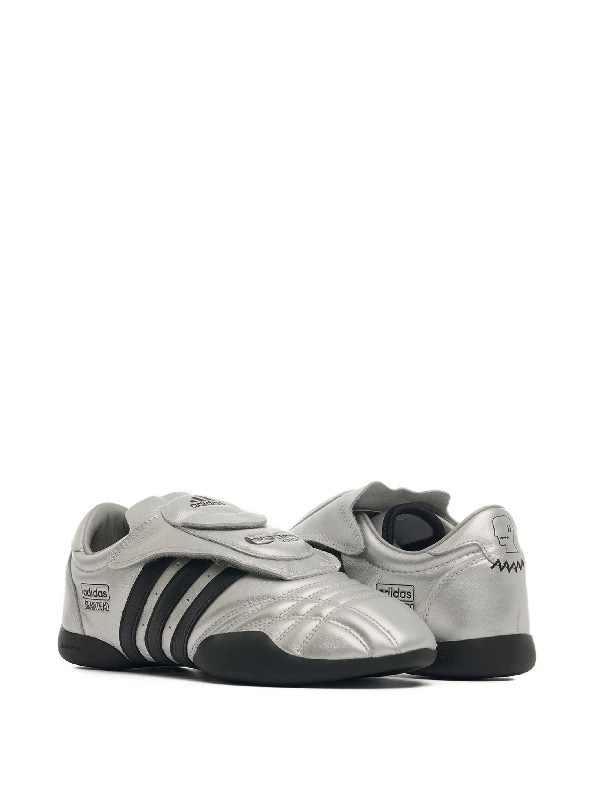 Кроссовки в три полосы Adidas, серебристый — фото 2