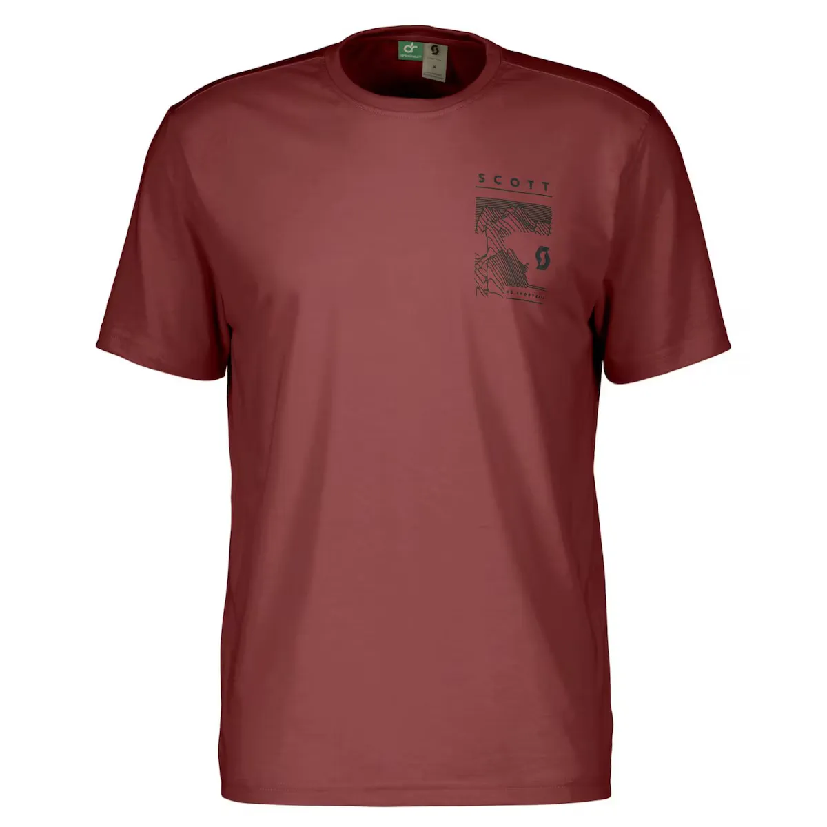 

Футболка Scott Men's DEFINED DRI SS Mountain, гранатовый