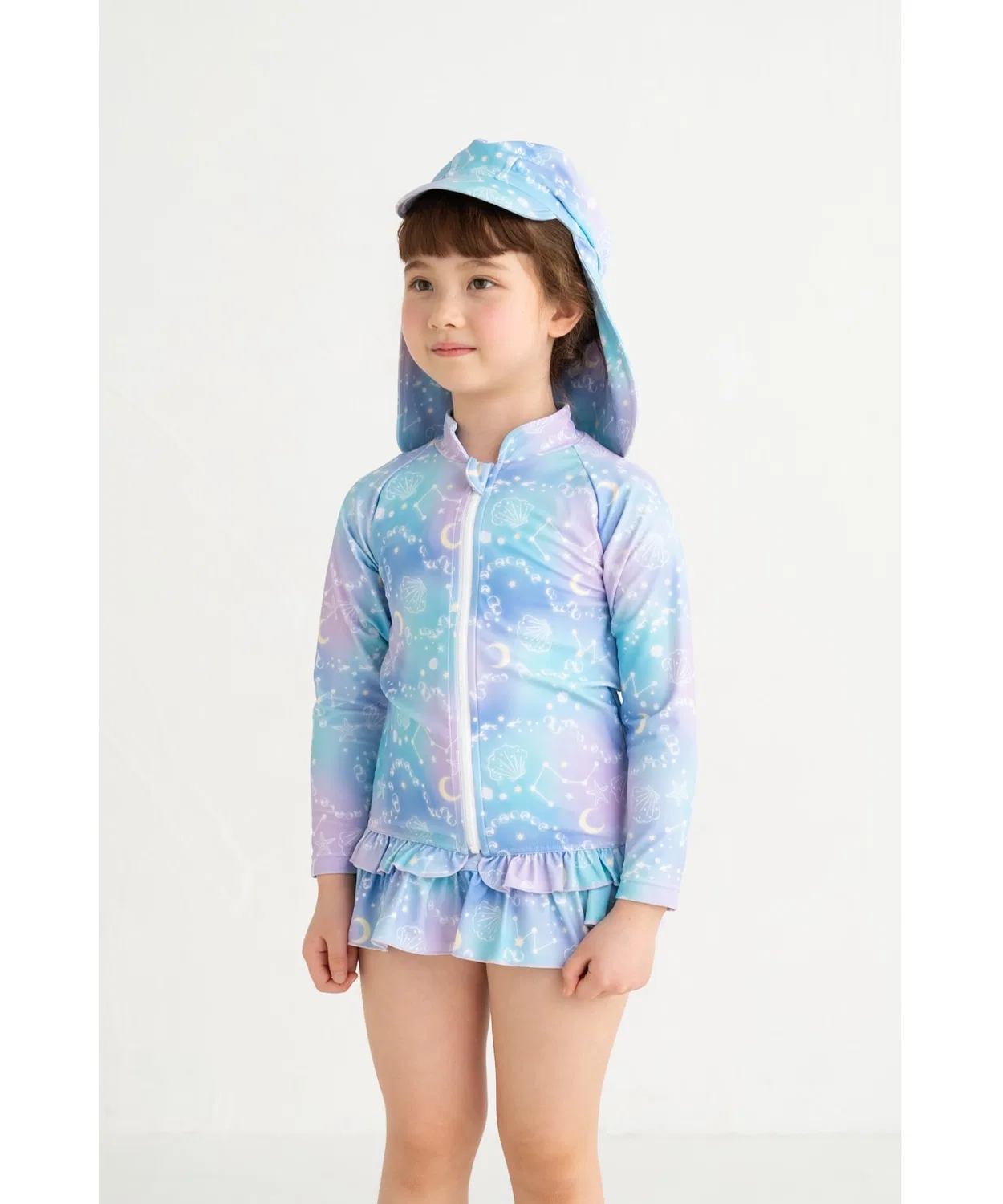 Рашгард Moonlight Shell UV-защита UPF50+, фиолетовый — фото 3
