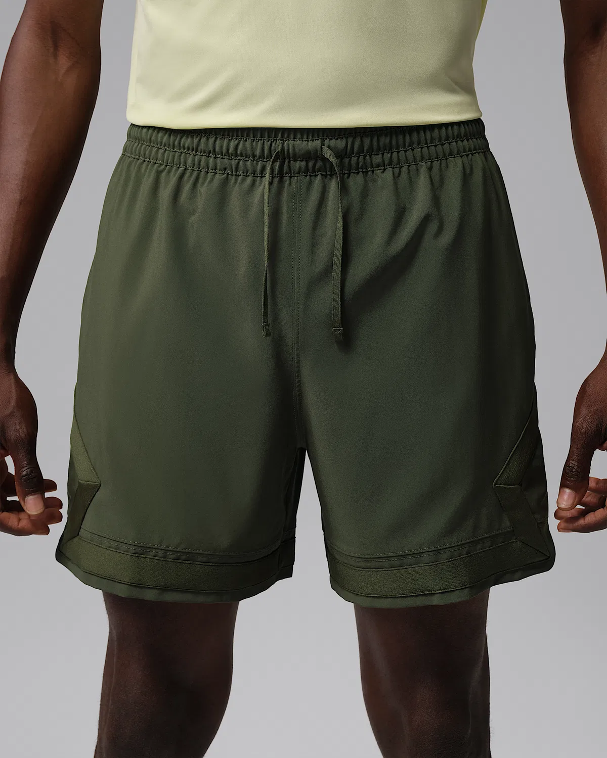 Мужские шорты Jordan Sport Dri-FIT Woven Diamond, Cargo Khaki/Cargo Khaki/Cargo Khaki — фото 2