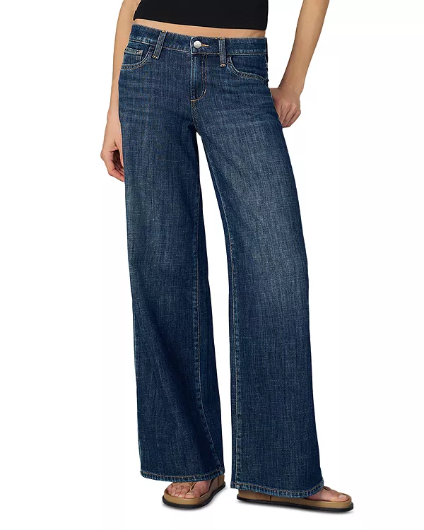 

Джинсы Lou Lou с низкой посадкой и широкими штанинами в стиле "Домашняя девушка" Joe'S Jeans, синий