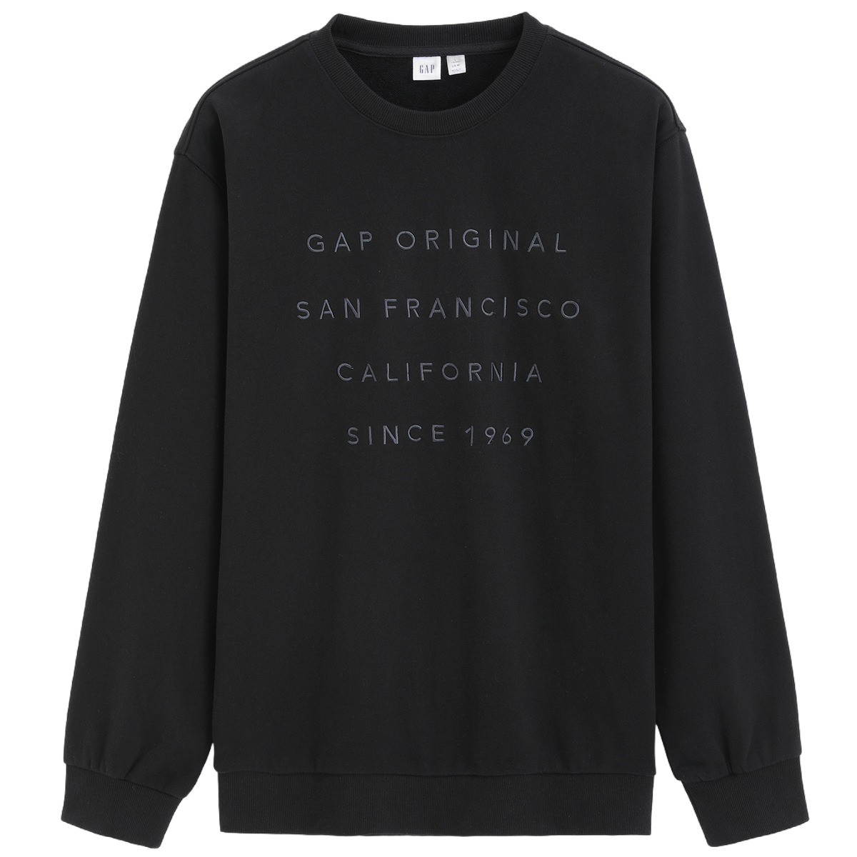 

Весенняя толстовка минимализм повседневный топ unisex GAP, черный