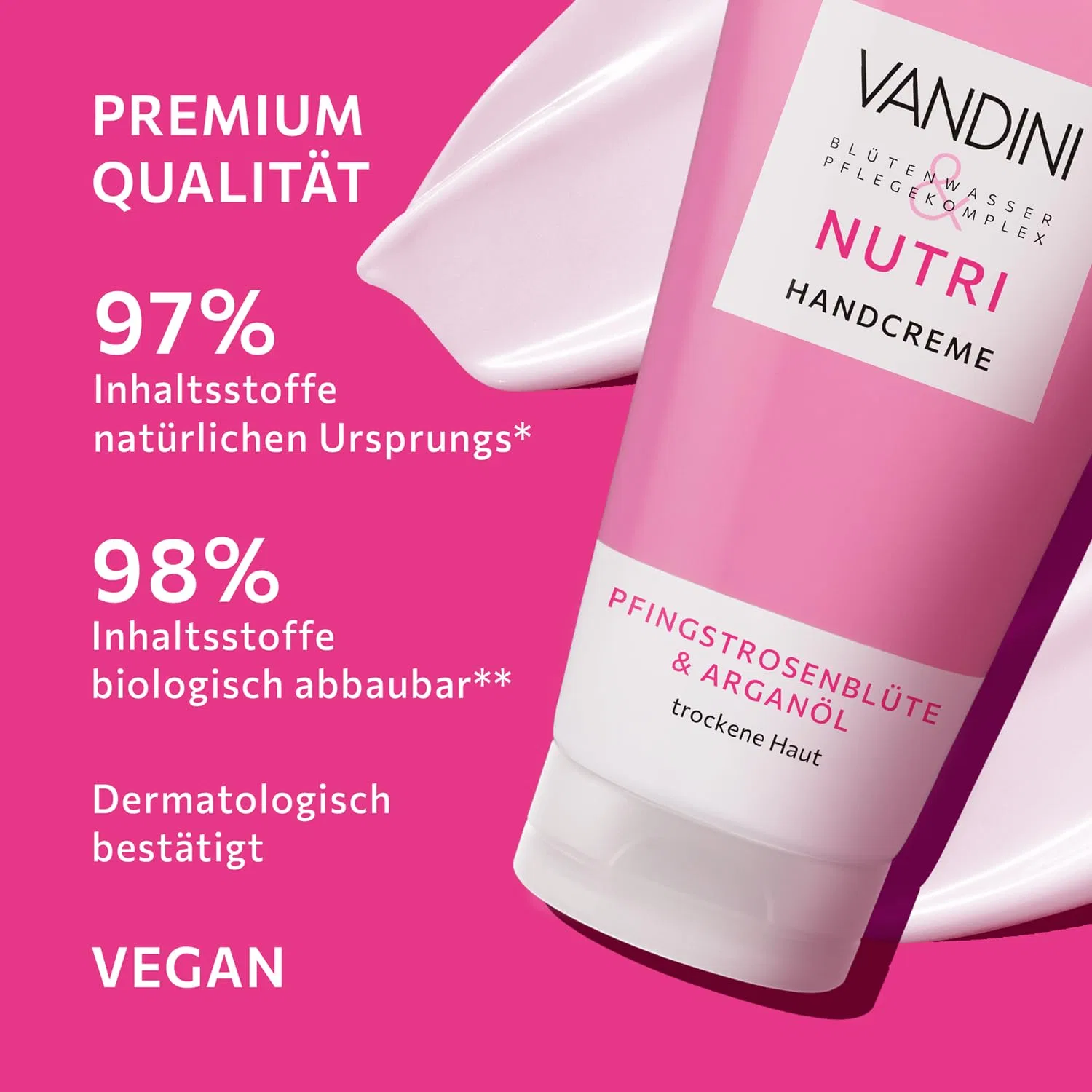 Женский крем для рук VANDINI Nutri 6 x 75 мл Vandini, 75 Ml (Pack Of 6) — фото 4