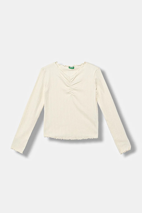 

Детский лонгслив United Colors Of Benetton, бежевый