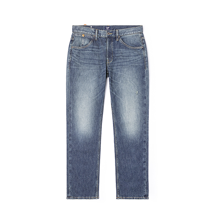 

SS25 Джинсы мужские винтажные средне-голубые Lee, синий