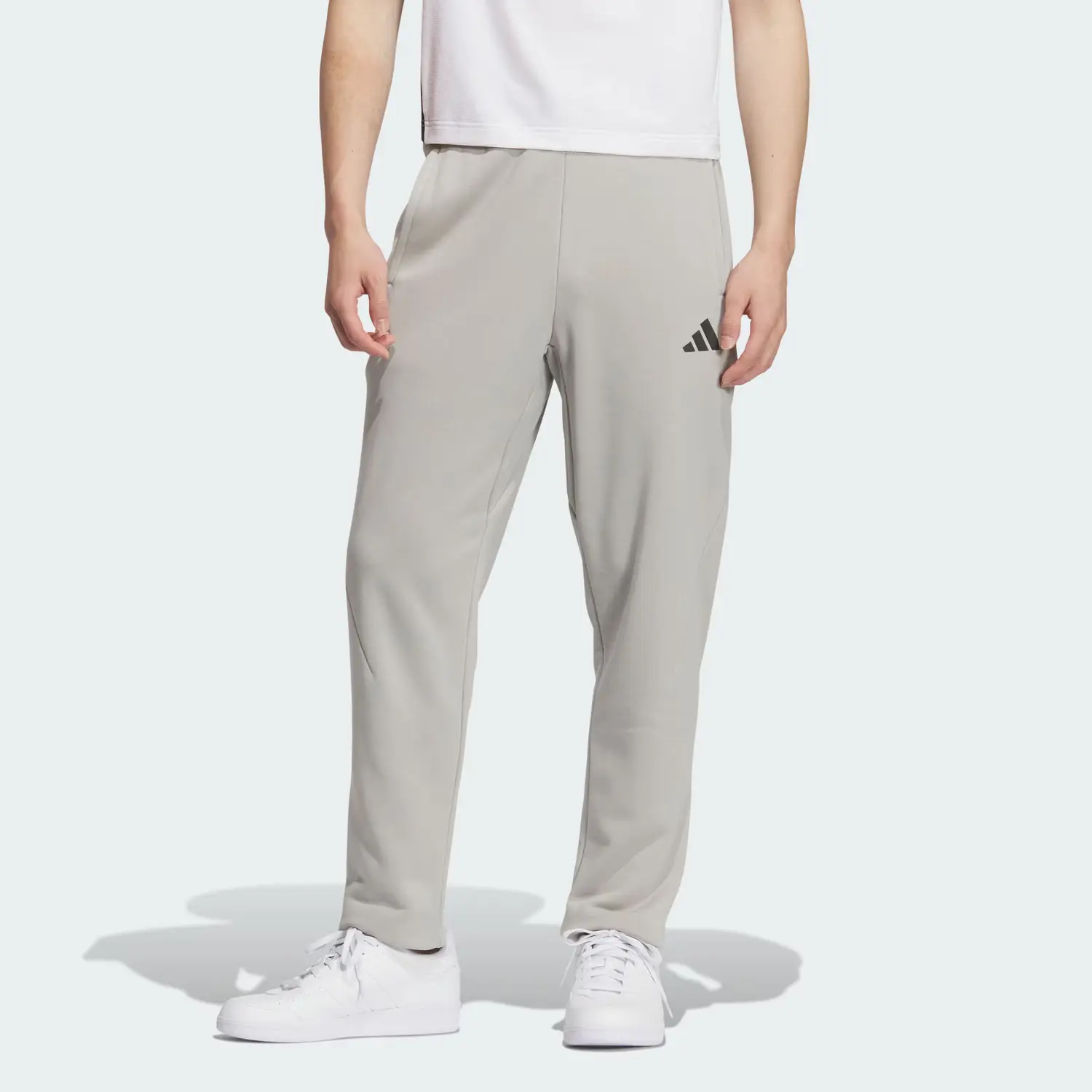 Спортивные штаны с подогревом Casual Pants Men's Metallic Gray Adidas, металлический серый — фото 4