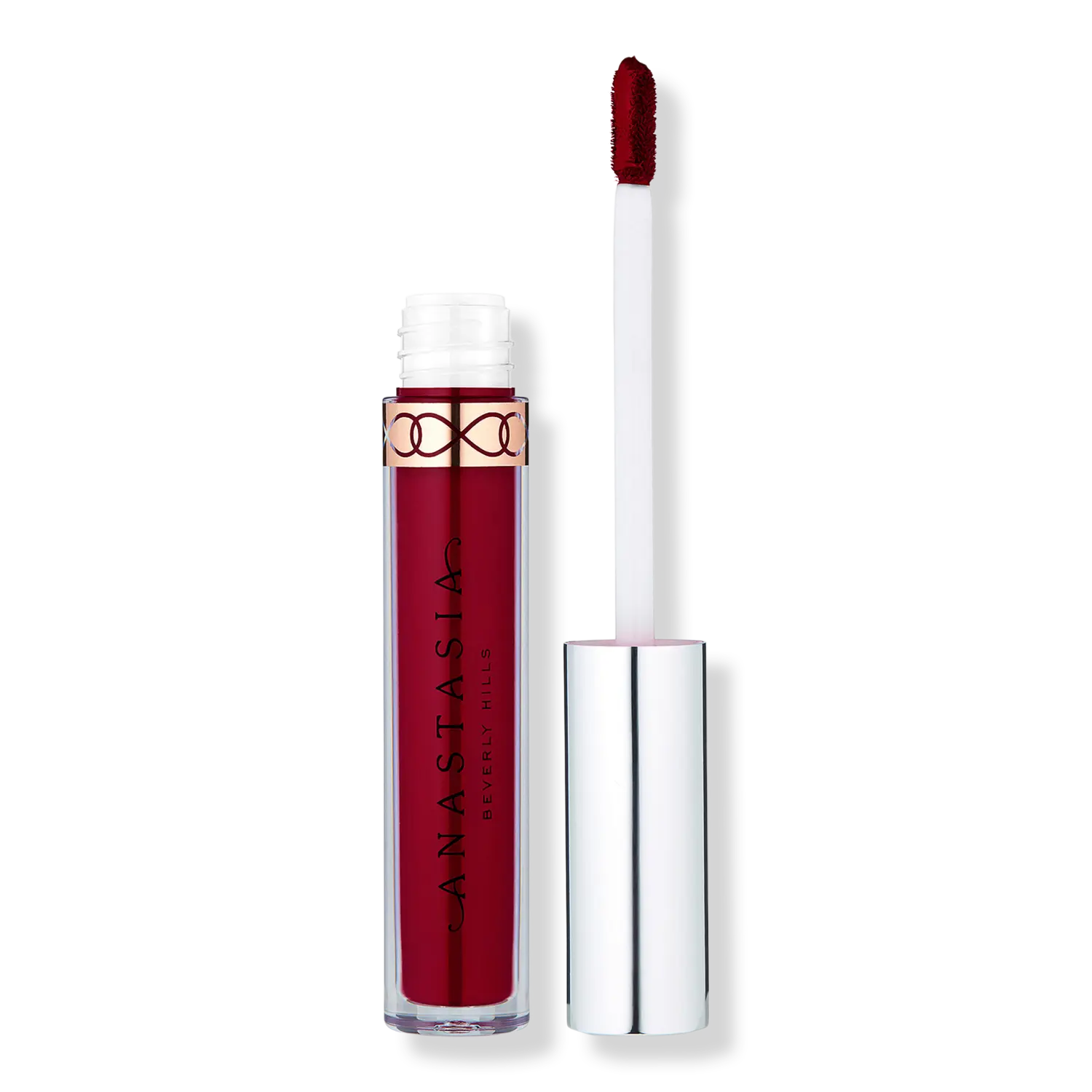 

Жидкая матовая помада, устойчивая к размазыванию. Anastasia Beverly Hills, Sarafine (deep blue red, matte finish)