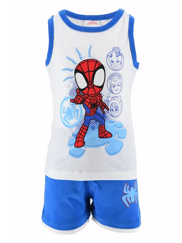 Топ и шорты Spidey and his amazing friends, белый/синий