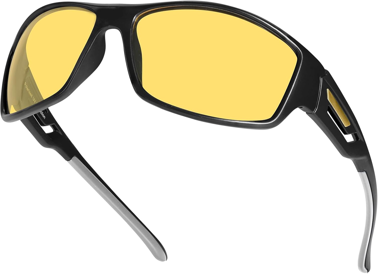 

Очки для вождения в ночное время FIMILU с зажимом для мужчин, поляризованные, уменьшают блики и улучшают зрение в темное время суток, металлическая оправа, B03 Matteblackgrey/Yellow Night Vision Glasses