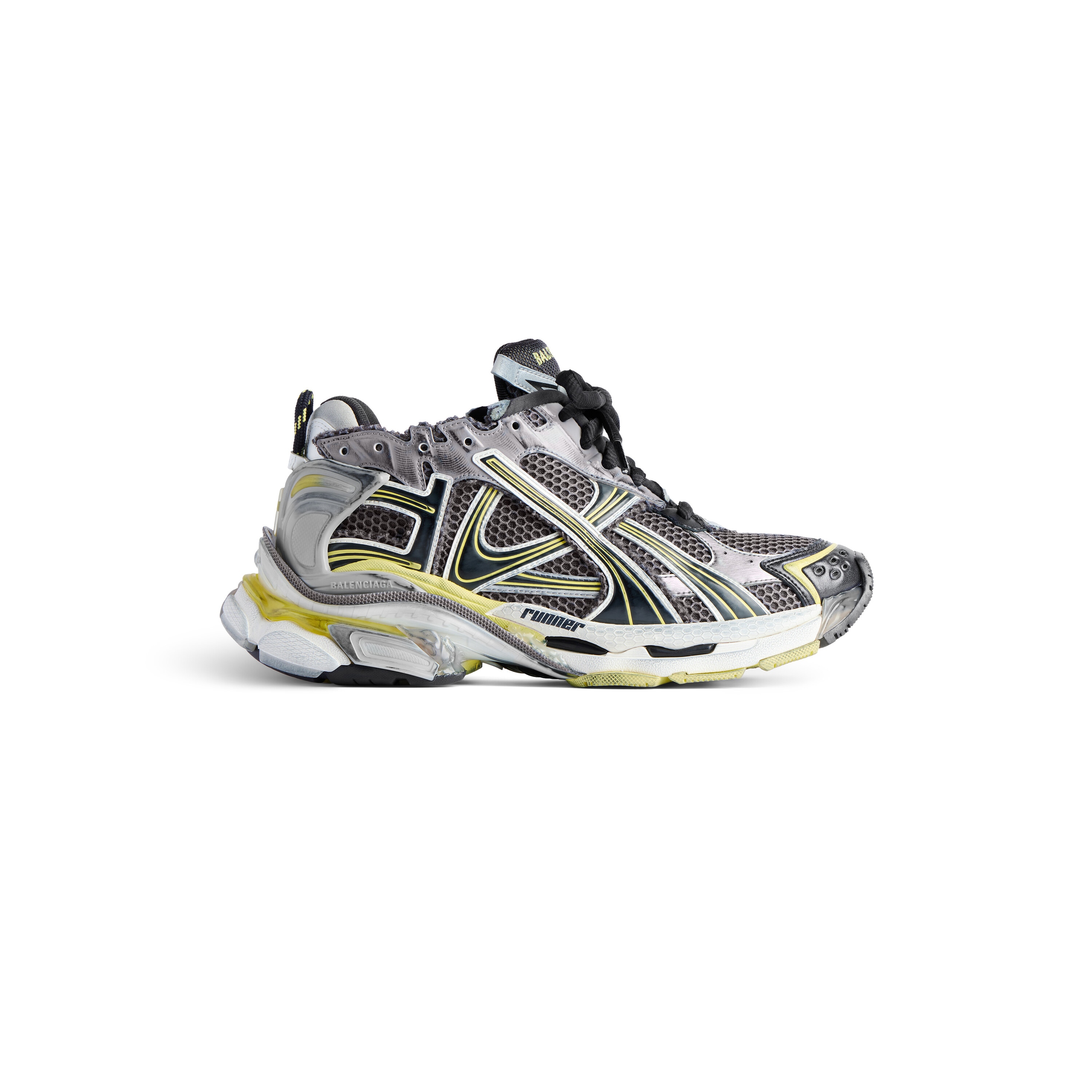 

Кроссовки для бега BALENCIAGA, серый/желтый/белый