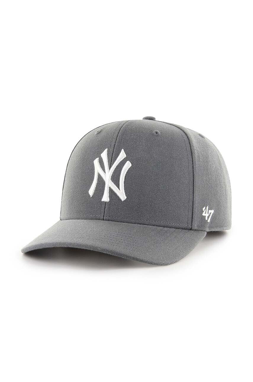 

Фирменная кепка 47 с козырьком с добавлением хлопка MLB New York Yankees 47 Brand, серый