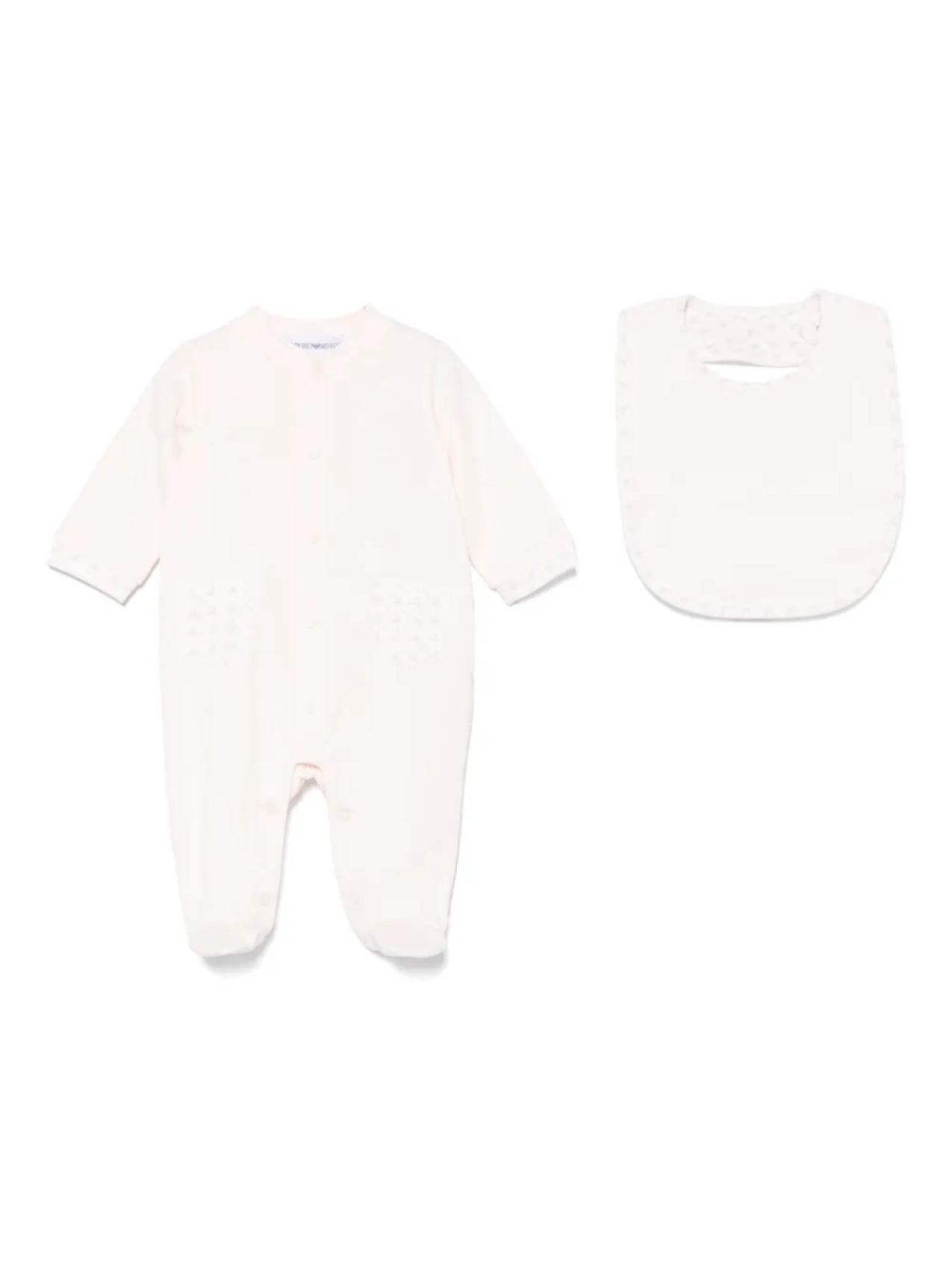 

Комплект из двух комбинезонов с принтом Emporio Armani Kids, розовый