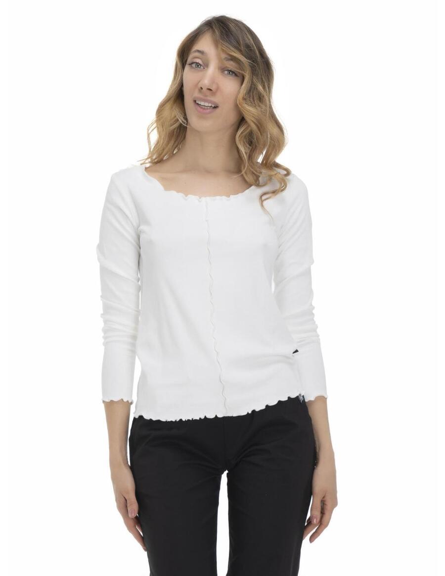 

LEONE 1947 APPAREL Женская футболка с длинным рукавом в земляных тонах