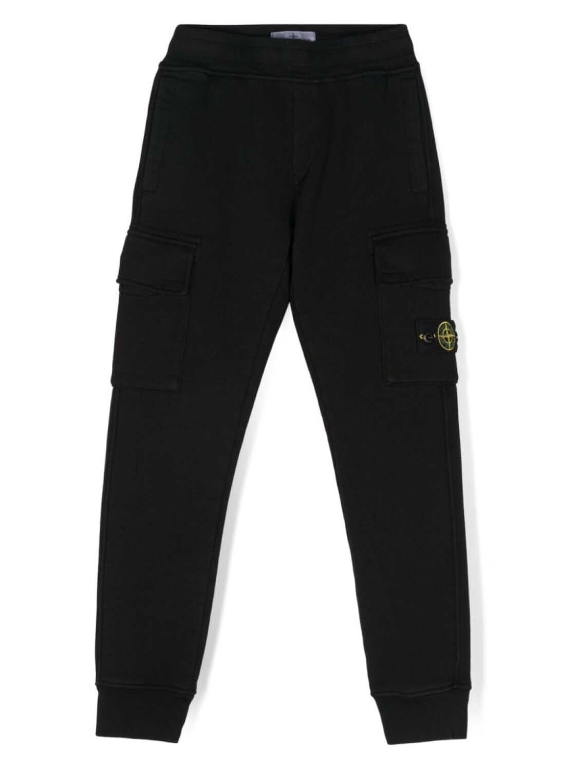 

Stone Island Junior спортивные брюки с нашивкой Compass, черный