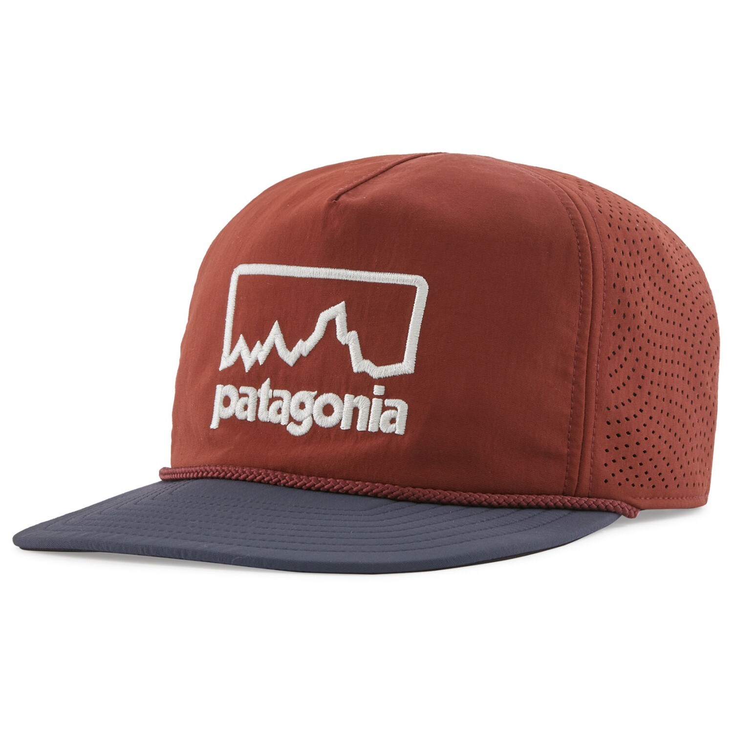 

Кепка Patagonia Snowfarer Cap, цвет Outline Logo/Fox Red