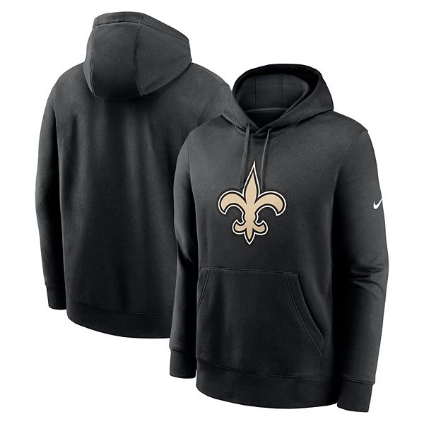 Мужская черная толстовка с логотипом New Orleans Saints Nike