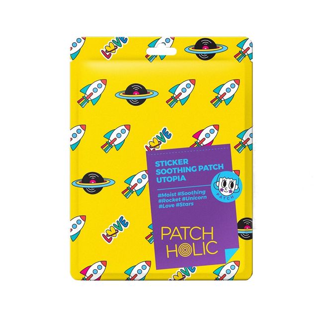

Наклейка успокаивающий пластырь утопия маска для лица - наклейки Patch Holic, 12 гр