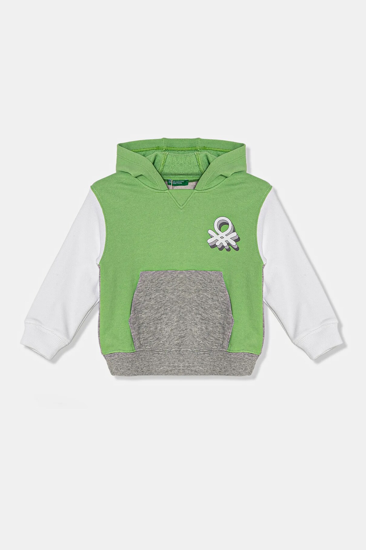 

Детская хлопковая толстовка United Colors Of Benetton, зеленый