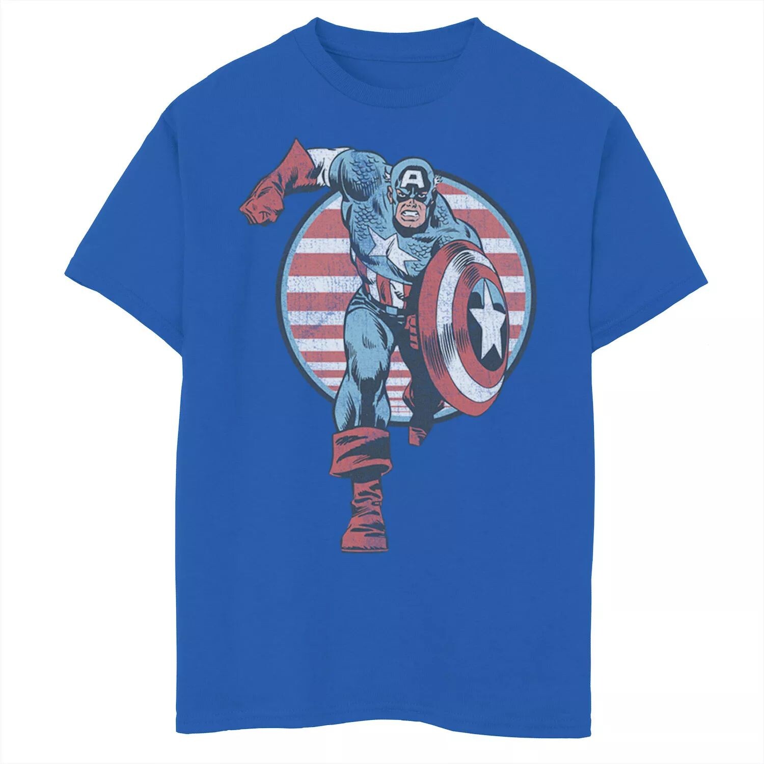 

Футболка с рисунком Marvel Captain America Charge для мальчиков 8–20 лет Marvel