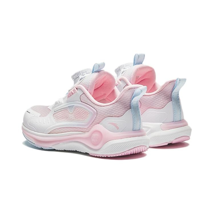 Детские кроссовки Lingyun 2.0 PS Low-top Anta Белый/Светло-прозрачный розовый/Голубой лед Anta Kids, голубой — фото 3