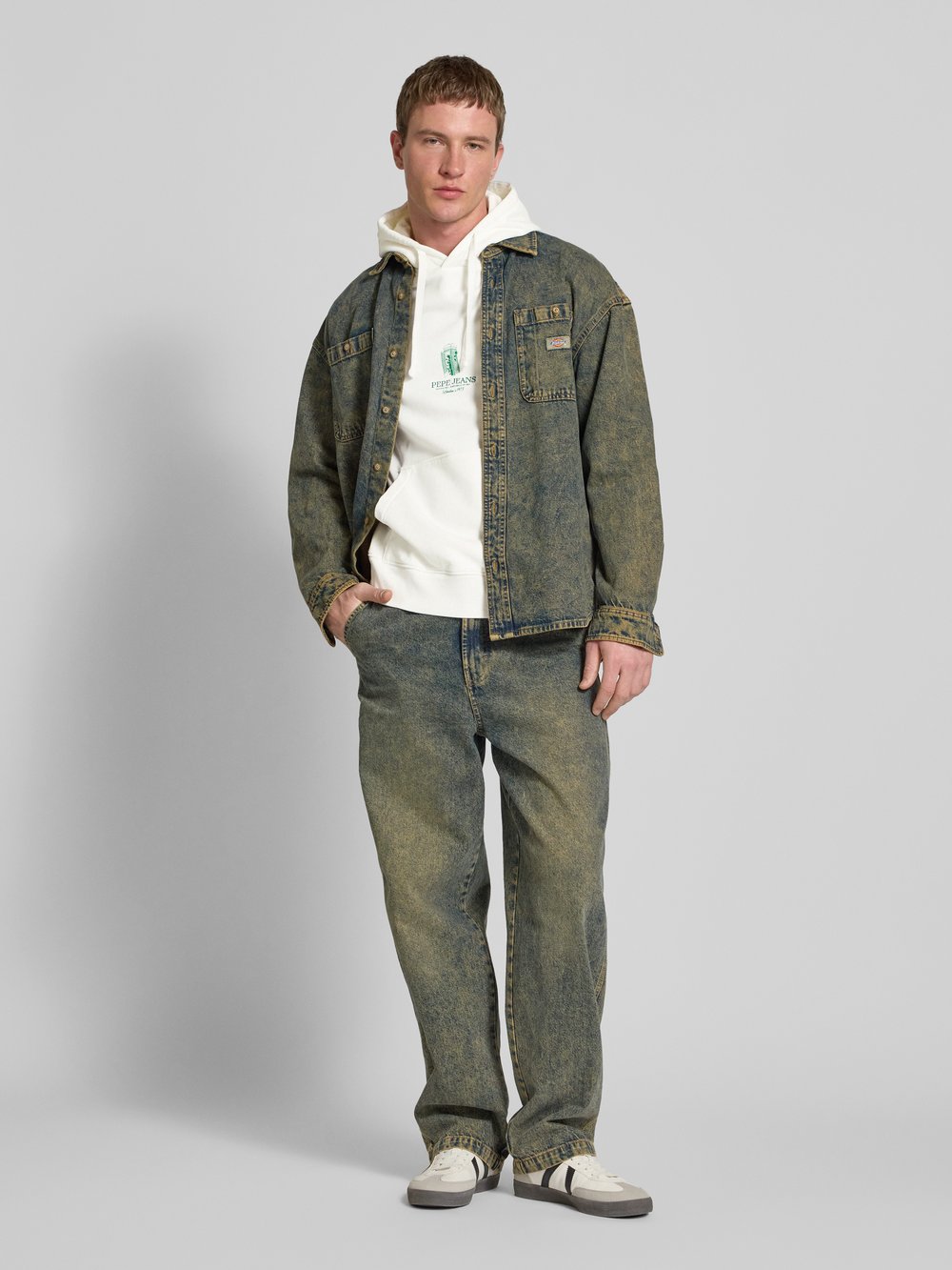 

Толстовка с капюшоном модель 'DOMINIC' Pepe Jeans, белый