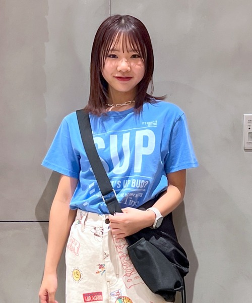 

RODEO CROWNS WIDE BOWL Футболка с принтом RODEO CROWNS, светло-голубая